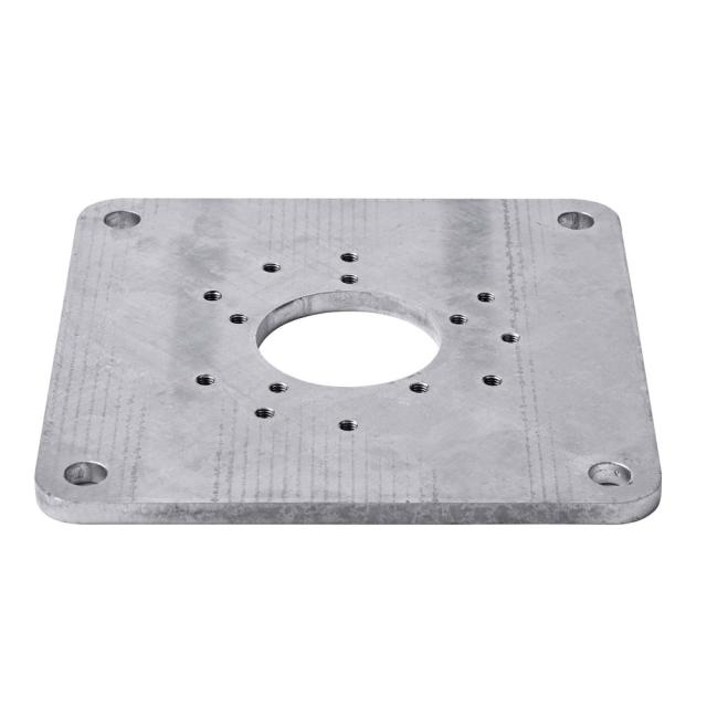 Glatz Montageplatte M4/M8, 30x30x1,5cm, Stahl feuerverzinkt #1