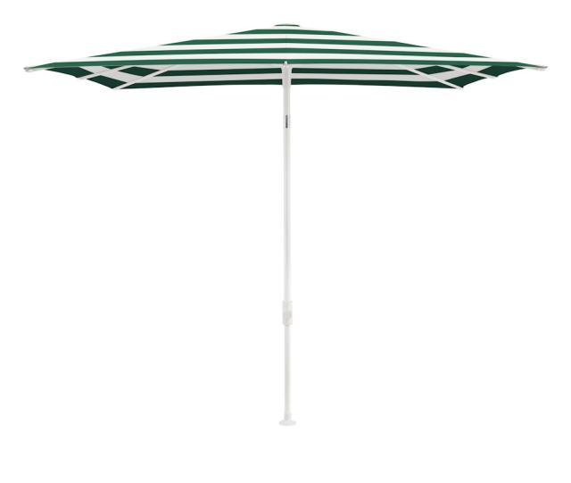 Glatz SMART Sonnenschirm 2,0x2,0m weiß/green stripe Stoffqualität 5 #1