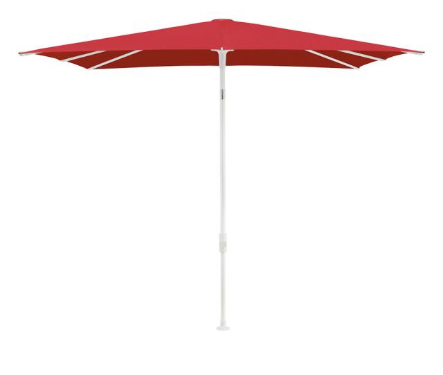 Glatz SMART Sonnenschirm 2,4x2,4m weiß/campari Stoffqualität 5 #1