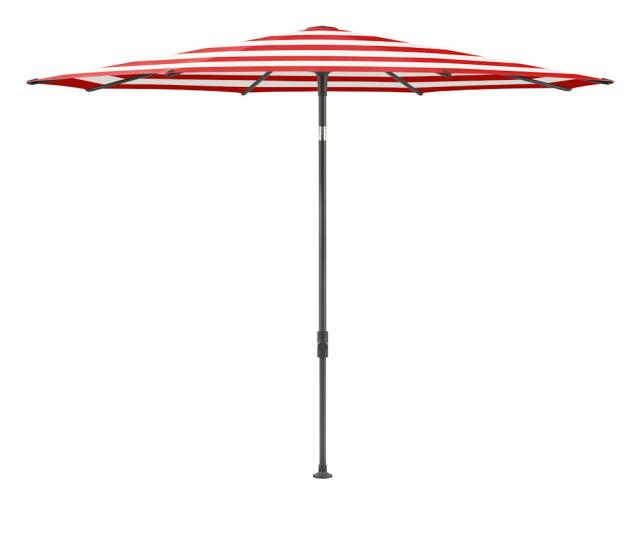 Glatz SMART Sonnenschirm Ø2,0m anthrazit/red stripe Stoffqualität 5 #1