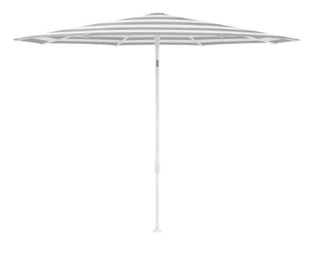 Glatz SMART Sonnenschirm Ø2,0m weiß/grey stripe Stoffqualität 5 #1