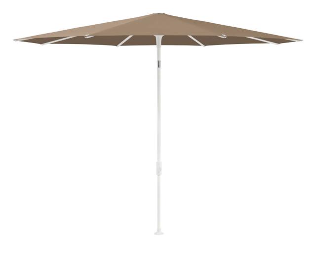 Glatz SMART Sonnenschirm Ø2,0m weiß/walnut Stoffqualität 5 #1