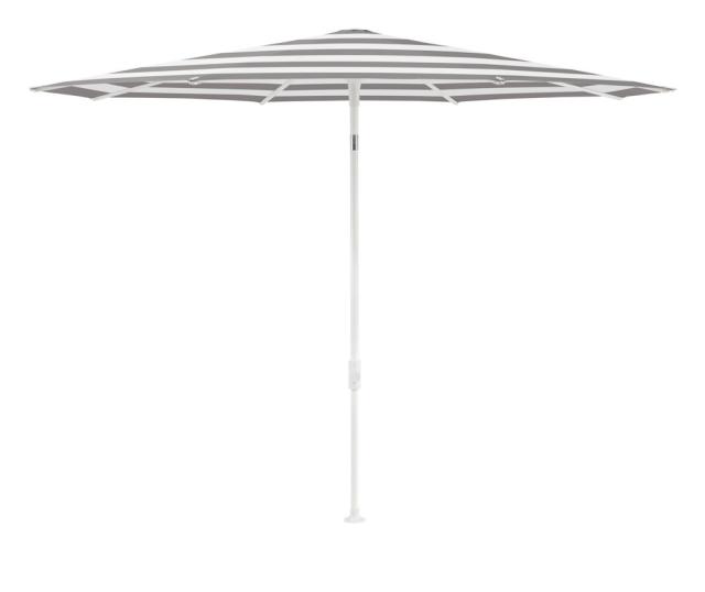 Glatz SMART Sonnenschirm Ø2,2m weiß/steel stripe Stoffqualität 5 #1