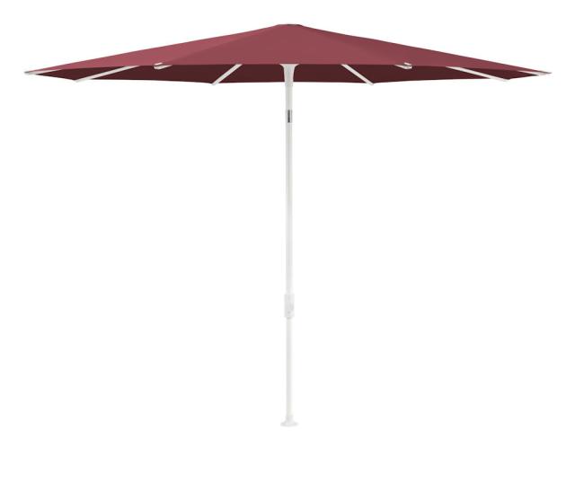 Glatz SMART Sonnenschirm Ø2,5m weiß/merlot Stoffqualität 5 #1