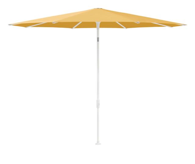 Glatz SMART Sonnenschirm Ø2,5m weiß/safran Stoffqualität 5 #1