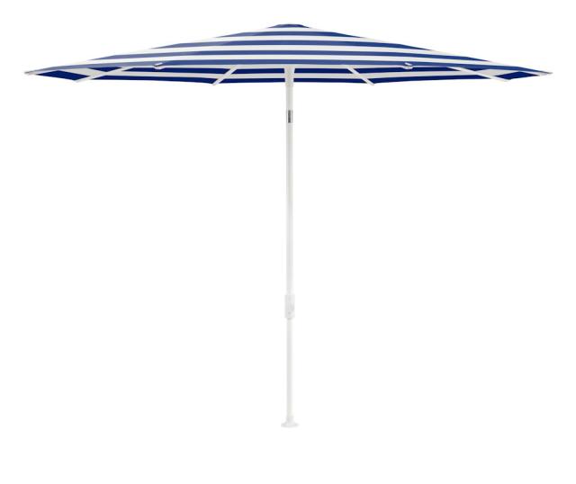 Glatz SMART Sonnenschirm Ø3,0m weiß/blue stripe Stoffqualität 5 #1