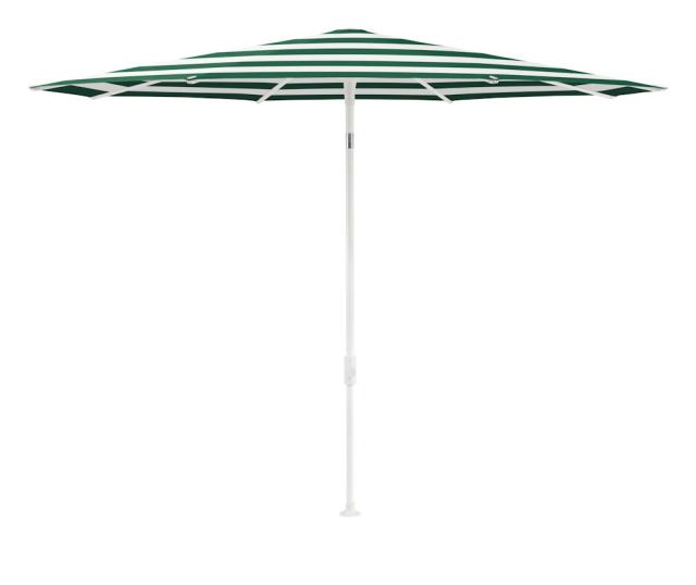 Glatz SMART Sonnenschirm Ø3,0m weiß/green stripe Stoffqualität 5 #1