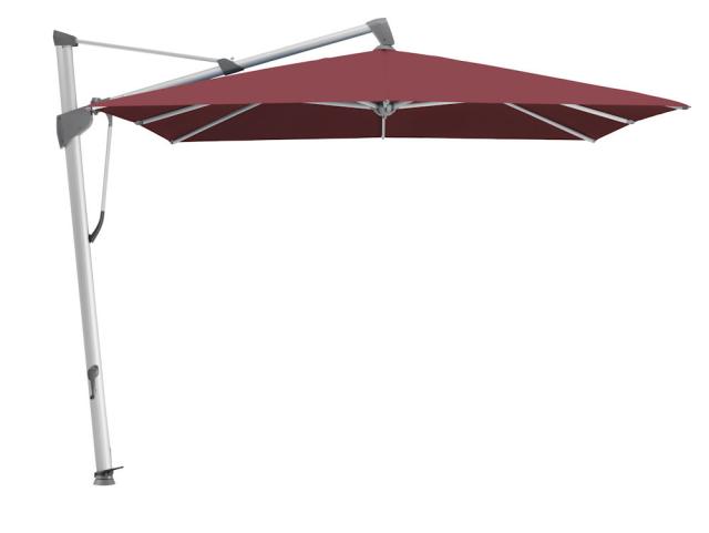 Glatz SOMBRANO S+ Ampelschirm 3,5x3,5 m Alu-natureloxiert/merlot Stoffqualität 5 #1