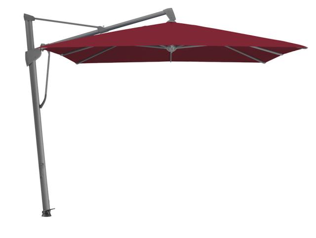 Glatz SOMBRANO S+ Ampelschirm 3,5x3,5 m anthrazit/burgundy Stoffqualität 5 #1