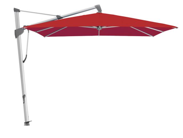 Glatz SOMBRANO S+ Ampelschirm 4x3 m Alu-natureloxiert/carmine Stoffqualität 4 #1