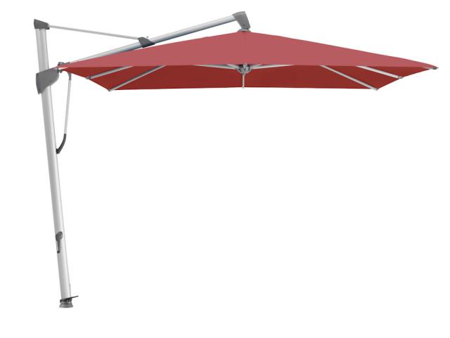 Glatz SOMBRANO S+ Ampelschirm 4x3 m Alu-natureloxiert/cherry Stoffqualität 5 #1