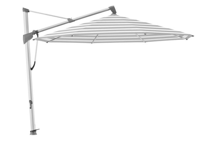 Glatz Sombrano S+ Ampelschirm Ø 3,5 m alu-natureloxiert/grey stripe Stoffqualität 5 #1