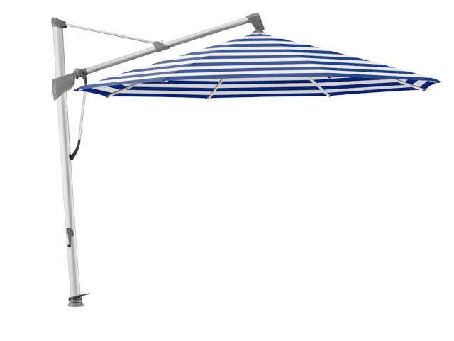 Glatz Sombrano S+ Ampelschirm Ø 3,5 m alu-natureloxiert/blue stripe Stoffqualität 5 #1
