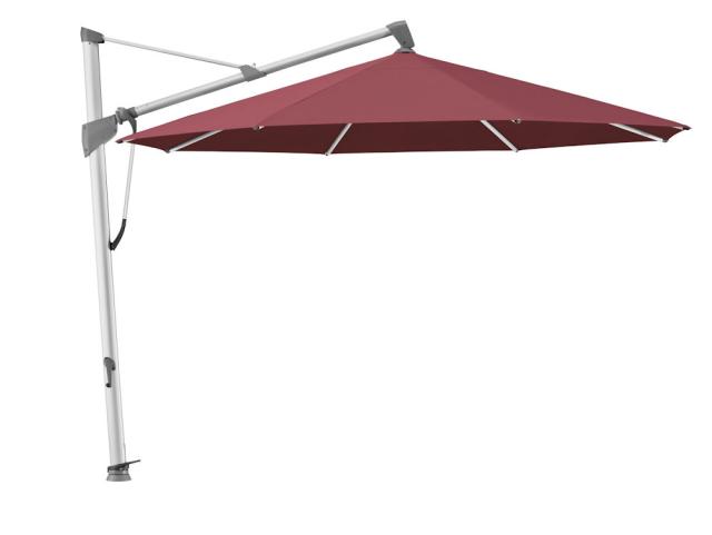 Glatz Sombrano S+ Ampelschirm Ø 3,5 m alu-natureloxiert/merlot Stoffqualität 5 #1