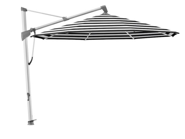 Glatz Sombrano S+ Ampelschirm Ø 3,5 m alu-natureloxiert/black stripe Stoffqualität 5 #1
