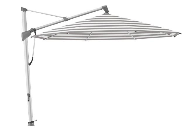 Glatz Sombrano S+ Ampelschirm Ø 4,0 m alu-natureloxiert/steel stripe Stoffqualität 5 #1