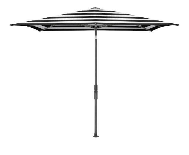 Glatz Twist Kurbel-Sonnenschirm 2,1x1,5 m anthrazit/black stripe Stoffqualität 5 #1