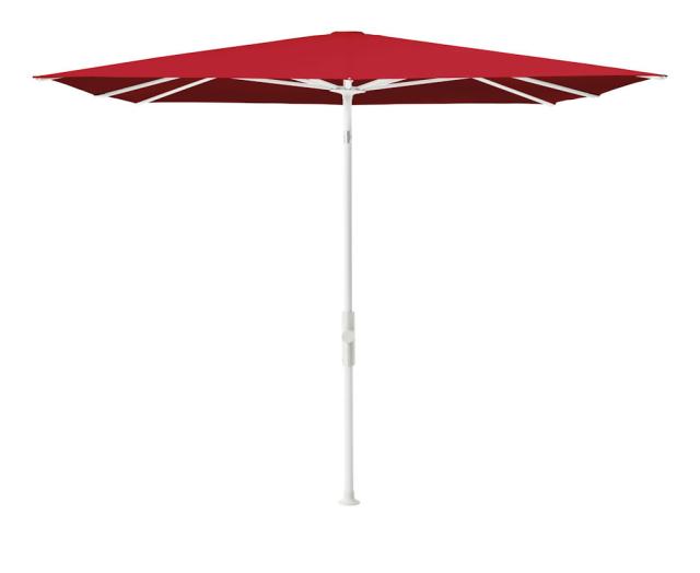 Glatz Twist Kurbel-Sonnenschirm 2,1x1,5 m weiss/rubino Stoffqualität 5 #1