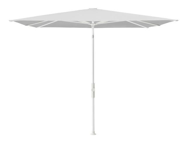 Glatz Twist Kurbel-Sonnenschirm 2,4x2,4 m weiss/cement Stoffqualität 5 #1