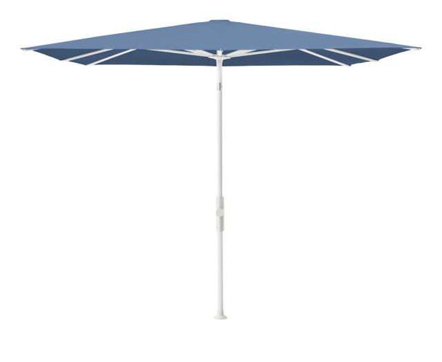 Glatz Twist Kurbel-Sonnenschirm 2,5x2,0 m weiss/cobalt Stoffqualität 4 #1