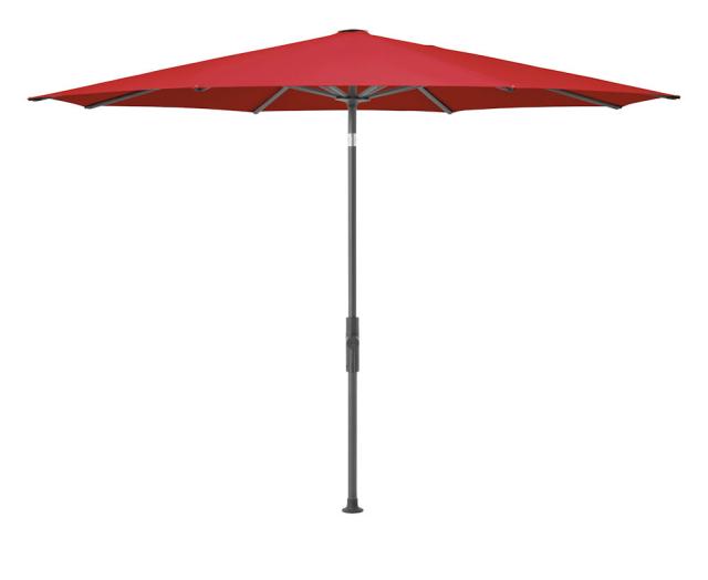 Glatz Twist Kurbel-Sonnenschirm Ø 2,7 m anthrazit/campari Stoffqualität 5 #1