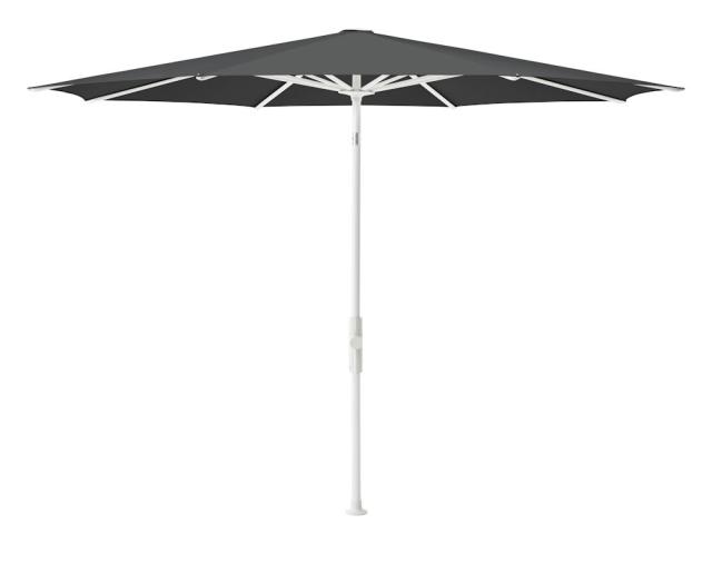 Glatz Twist Kurbel-Sonnenschirm Ø 2,7 m weiss/carbone Stoffqualität 5 #1