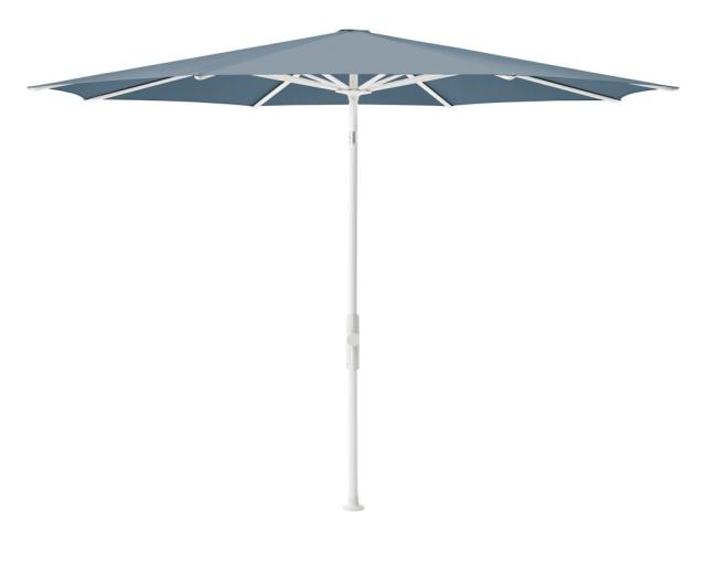Glatz Twist Kurbel-Sonnenschirm Ø 2,7 m weiss/horizon Stoffqualität 5 #1