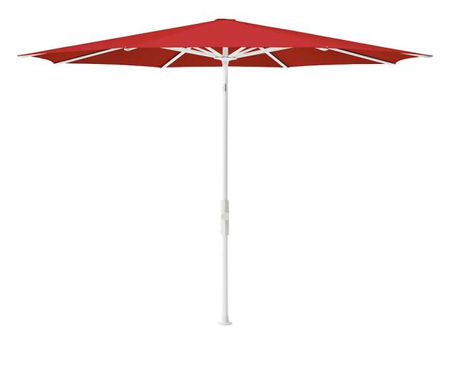 Glatz Twist Kurbel-Sonnenschirm Ø 3,0 m weiss/campari Stoffqualität 5 #1