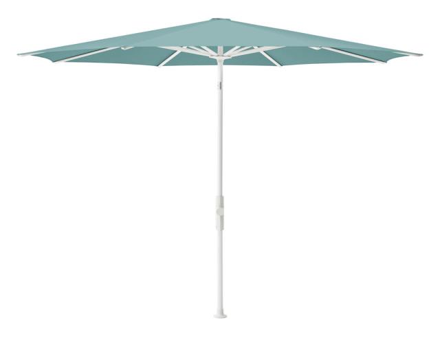 Glatz Twist Kurbel-Sonnenschirm Ø 3,0 m weiss/ocean Stoffqualität 4 #1