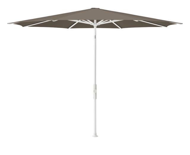Glatz Twist Kurbel-Sonnenschirm Ø 3,0 m weiss/sandstone Stoffqualität 5 #1