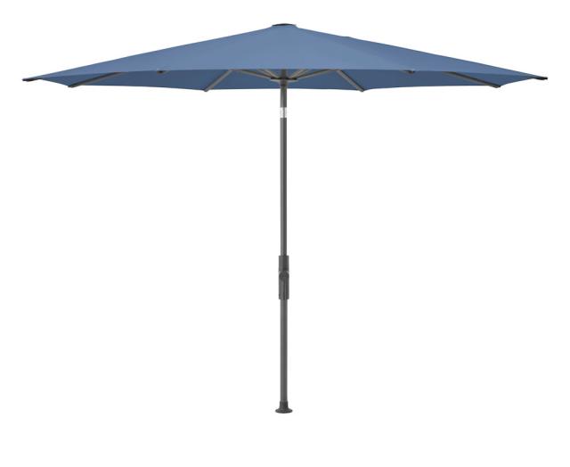Glatz Twist Kurbel-Sonnenschirm Ø 3,3 m anthrazit/cobalt Stoffqualität 4 #1