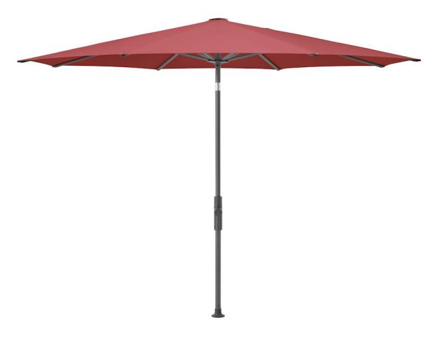 Glatz Twist Kurbel-Sonnenschirm Ø 3,3 m anthrazit/cherry Stoffqualität 5 #1