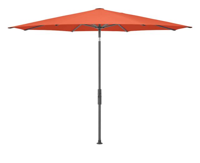 Glatz Twist Kurbel-Sonnenschirm Ø 3,3 m anthrazit/papaya Stoffqualität 5 #1