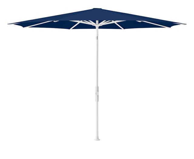 Glatz Twist Kurbel-Sonnenschirm Ø 3,3 m weiss/atlantic Stoffqualität 5 #1