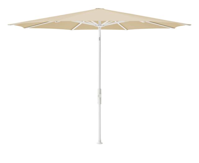 Glatz Twist Kurbel-Sonnenschirm Ø 3,3 m weiss/bamboo Stoffqualität 5 #1