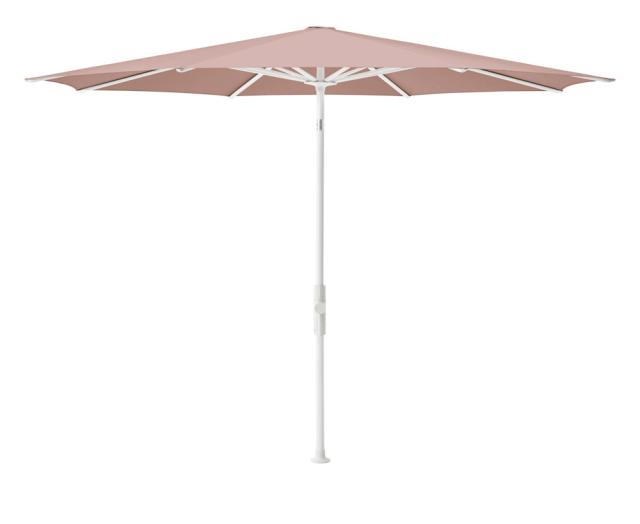 Glatz Twist Kurbel-Sonnenschirm Ø 3,3 m weiss/blush Stoffqualität 5 #1