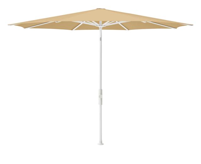 Glatz Twist Kurbel-Sonnenschirm Ø 3,3 m weiss/cereal Stoffqualität 5 #1