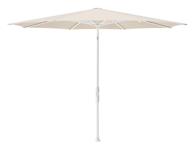 Glatz Twist Kurbel-Sonnenschirm Ø 3,3 m weiss/champagne Stoffqualität 5 #1