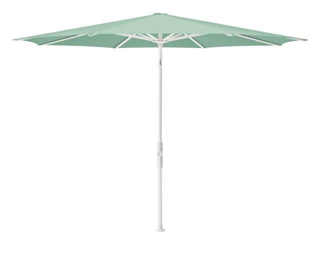 Glatz Twist Kurbel-Sonnenschirm Ø 3,3 m weiss/jade Stoffqualität 5 #1