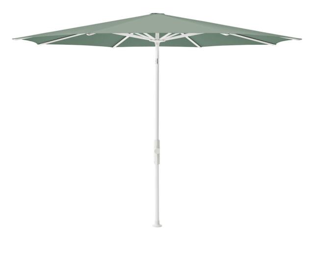 Glatz Twist Kurbel-Sonnenschirm Ø 3,3 m weiss/olive Stoffqualität 5 #1