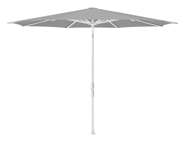 Glatz Twist Kurbel-Sonnenschirm Ø 3,3 m weiss/silver Stoffqualität 5 #1