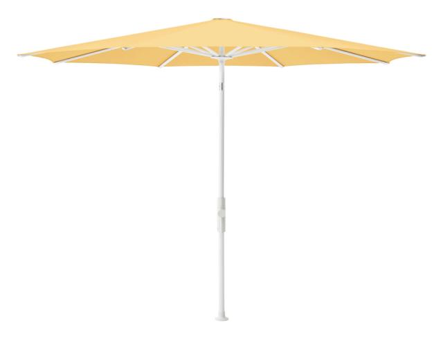 Glatz Twist Kurbel-Sonnenschirm Ø 3,3 m weiss/straw Stoffqualität 4 #1