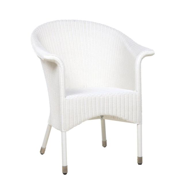 Zebra Hastings Geflechtsessel snowwhite 3038, zuzüglich Sitzkissen #1