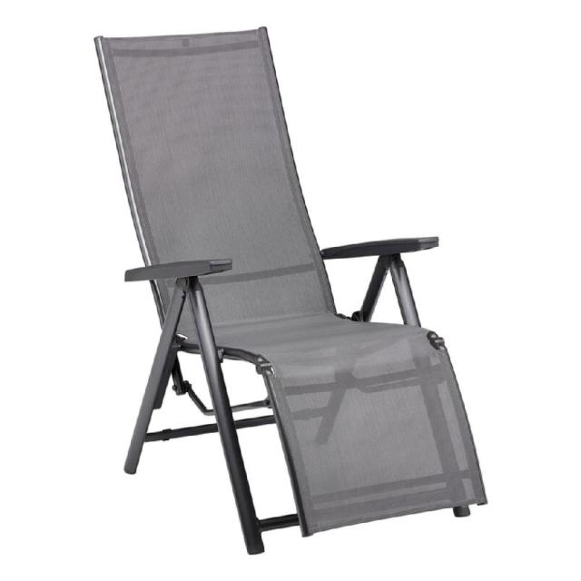 Kettler Cirrus Silver Line Relaxsessel XL, anthrazit/anthrazit-grau, Aluminium/Outdoorgewebe #1