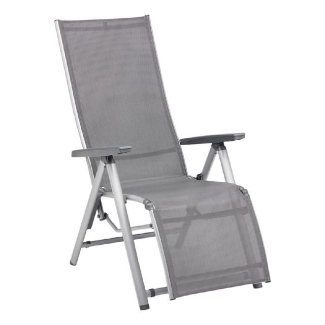 Kettler Cirrus Silver Line XL, Relaxsessel silber/anthrazit-grau, Aluminium/Outdoorgewebe #1