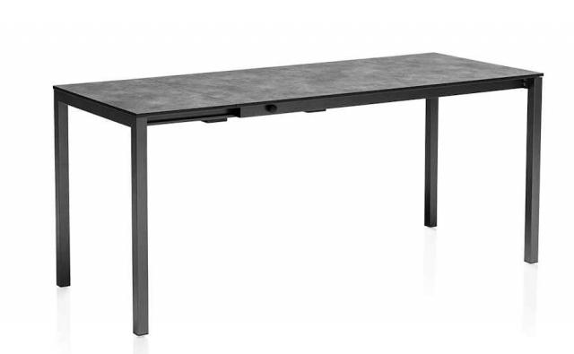 Kettler Ausziehtisch 140x210x70cm HPL m.Einlegeplatte anthrazit #1