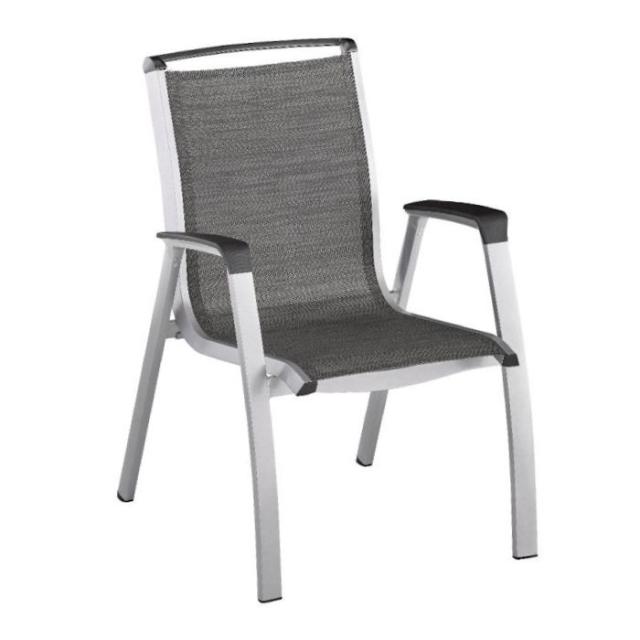 Kettler Forma II Stapelsessel silber/graphit #1