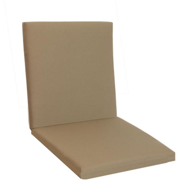 Kettler /KETTtex-Exklusiv® Comfort Mittellehner Auflage, 106x50x4/7cm, taupe/champagner, mit 7 cm Sitzpolster und Reißverschluß #1