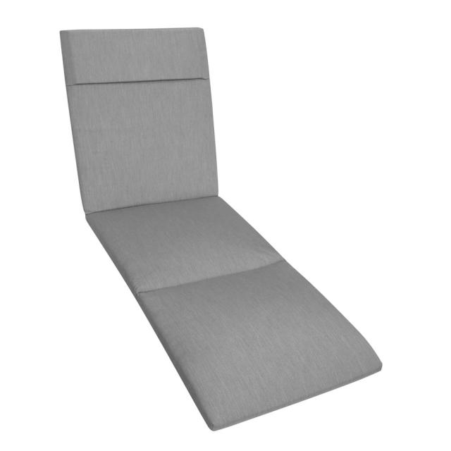 Kettler /KETTtex-Exklusiv® Liegenauflage mit Kopfpolster 200x60x4cm, silbergrau und Reißverschluß #1