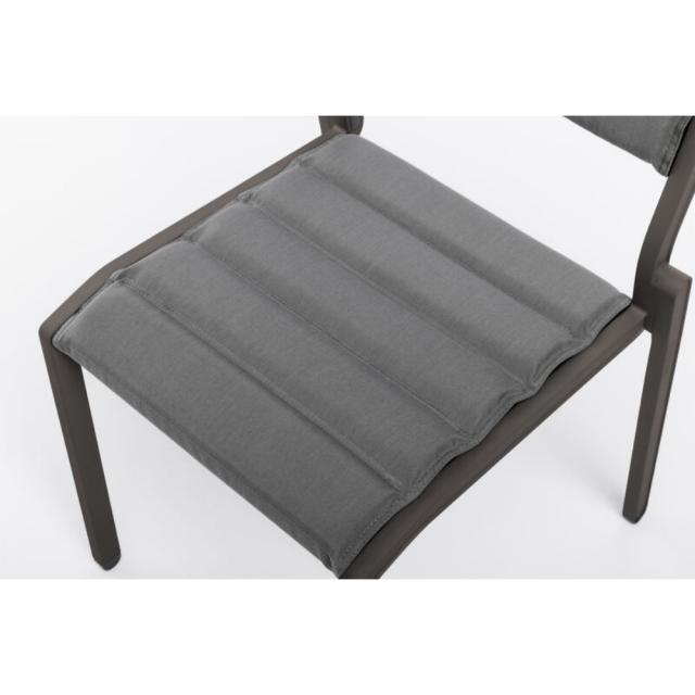 Kettler Latitude Sitz- und Rückenkissen für Stapelsessel, Stapelstuhl, Barstuhl, anthrazit #1